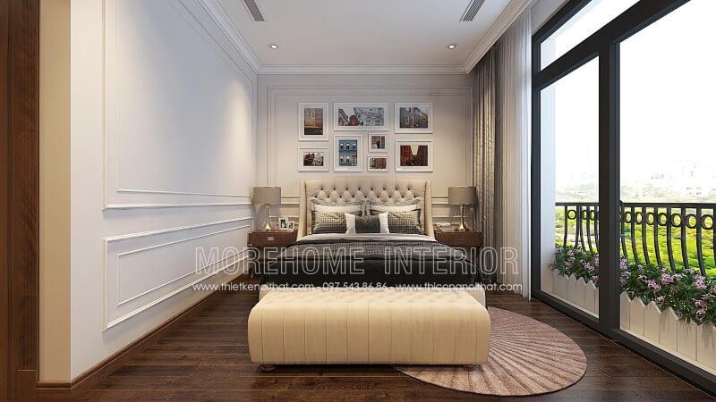 Mẫu giường ngủ bọc da sofa cao cấp thích hợp với mọi không gian phòng ngủ chung cư